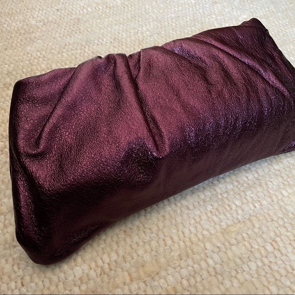 Minx Metallic Purple Clutch
